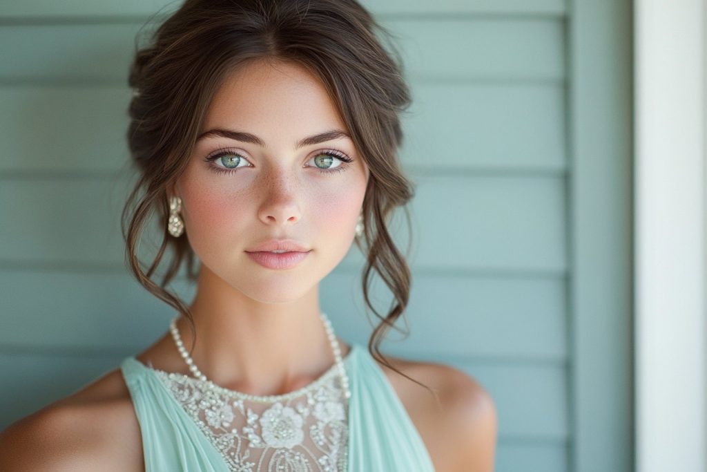 Demoiselle d’honneur en vert d’eau : inspirations pour un look à la fois raffiné et tendance