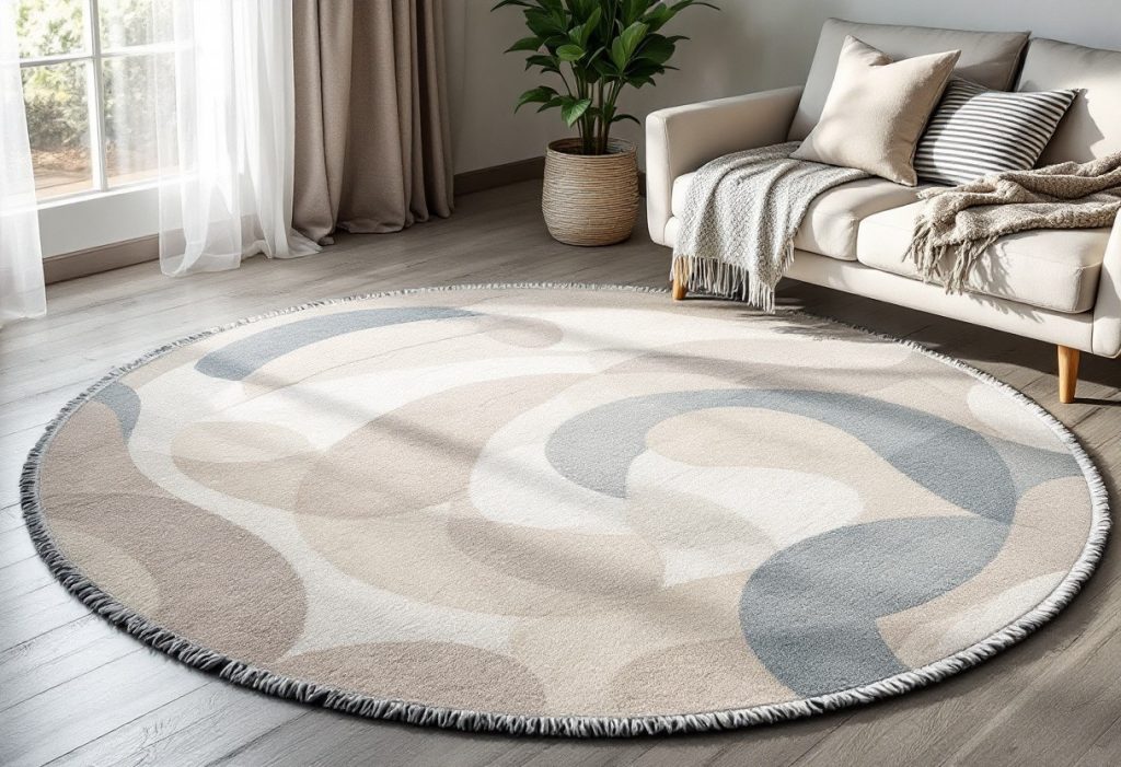 Les tapis ronds scandinaves : des bijoux de design pour les petits espaces