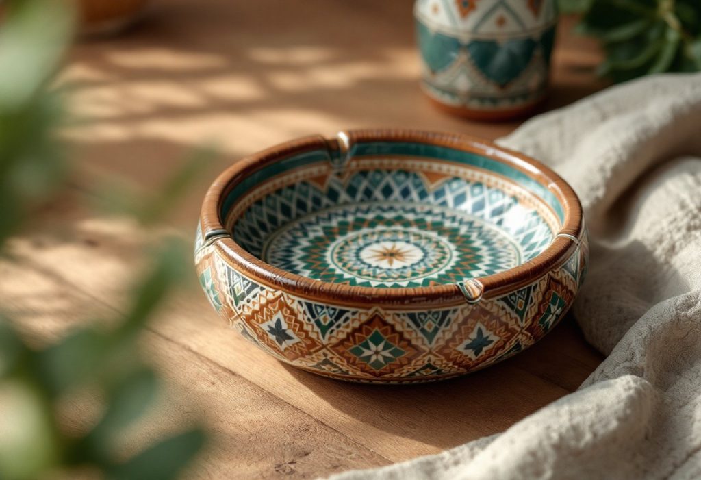 Le cendrier marocain en zellige : tradition et modernité