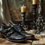 Chaussures à boucles et bougeoirs en fer forgé : créez une entrée théâtrale inspirée par l’esthétique gothique
