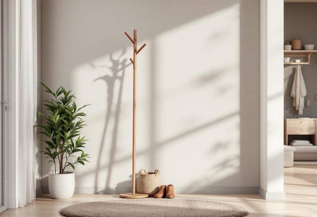 Porte-manteau sur pied : l’allié design et pratique pour un intérieur bien organisé