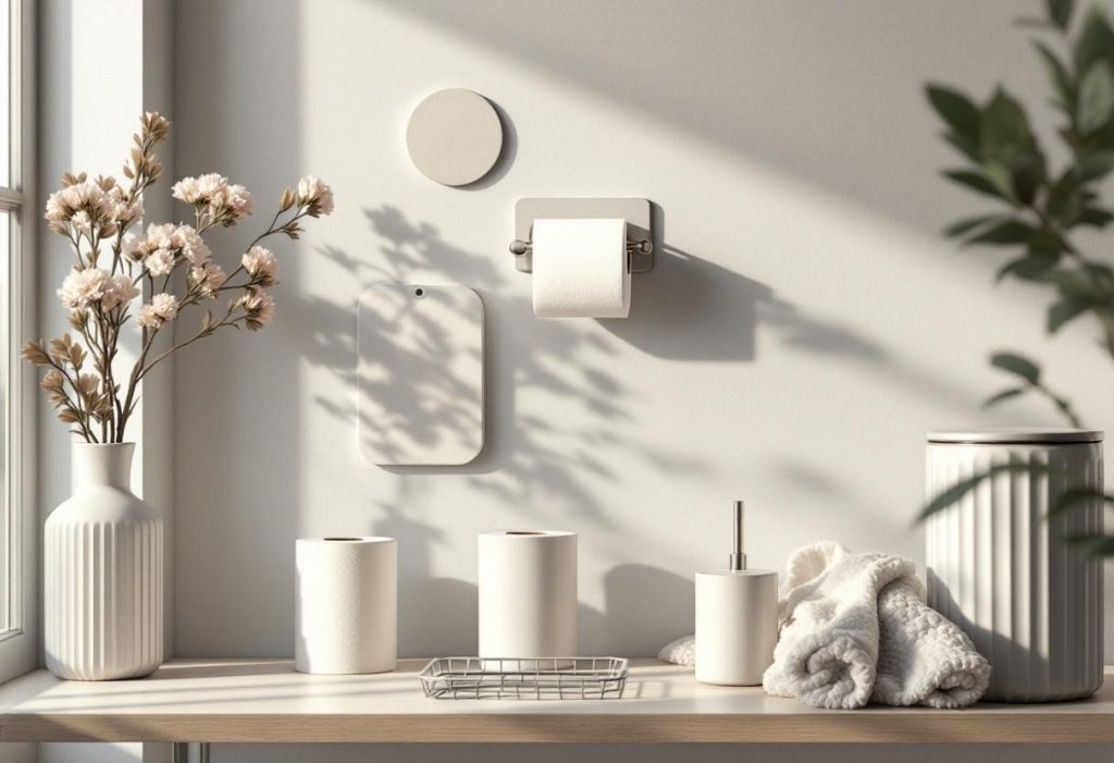 Déco wc : comment assortir porte-papier, brosse, stickers et poubelle pour un style cohérent ?