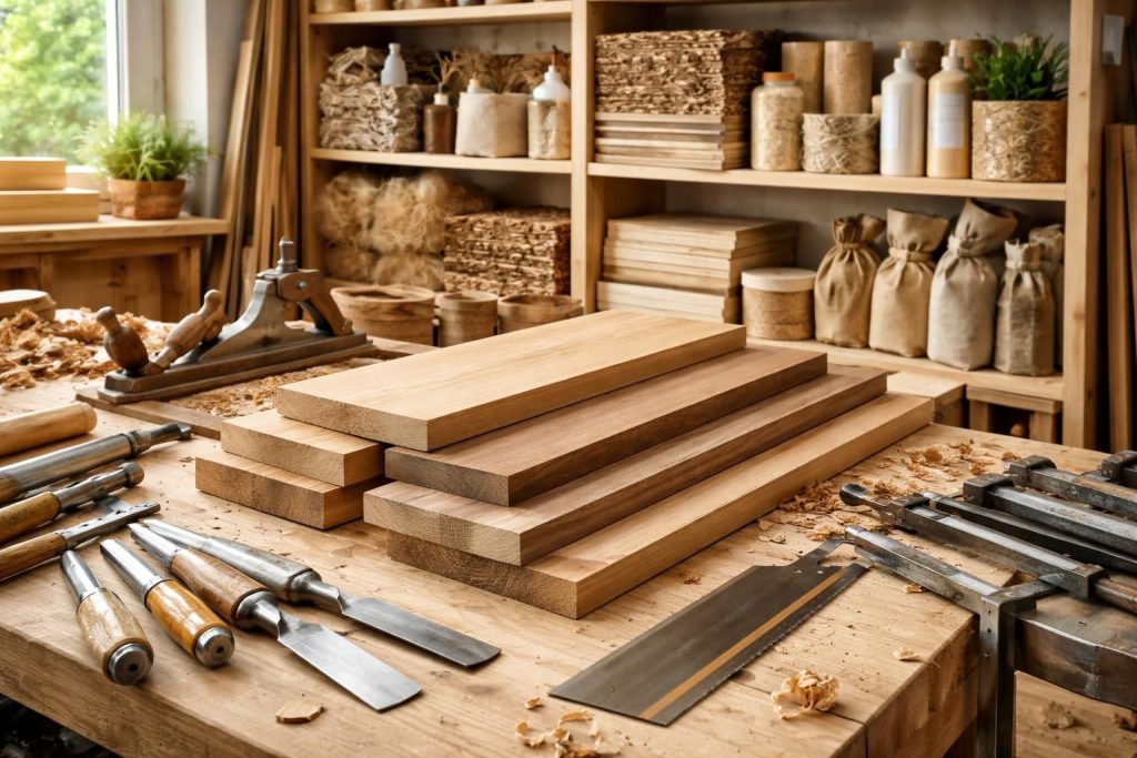 Bois et matériaux professionnels pour menuisiers, ébénistes et entreprises de construction durable