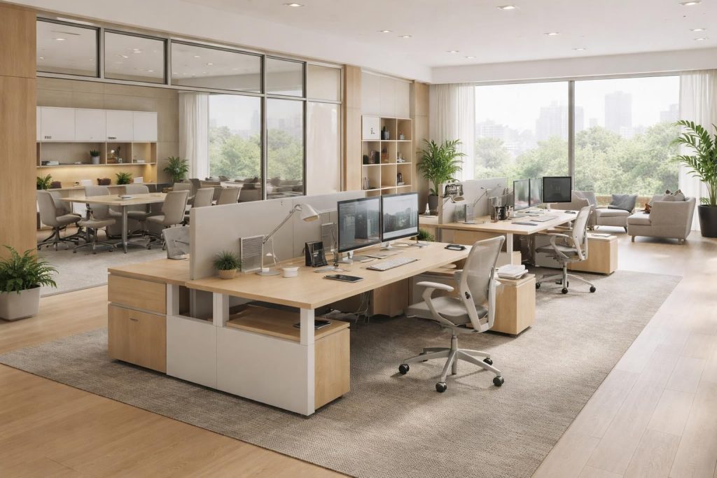 découvrez notre mobilier professionnel sur mesure pour bureaux et espaces, avec des marques prestigieuses comme steelcase et herman miller, alliant confort, design et fonctionnalité.