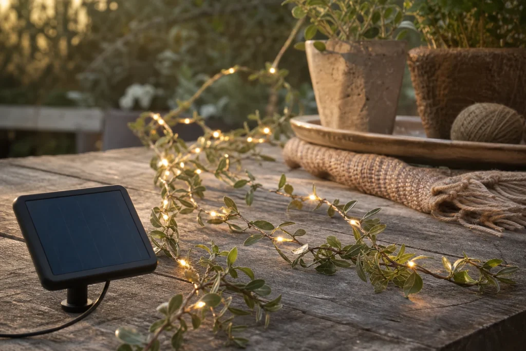 Osez la déco made in France avec nos guirlandes solaires : le charme lumineux au naturel