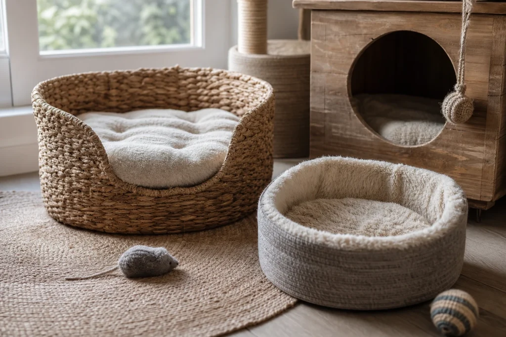 Des accessoires pour chouchouter votre chat : notre sélection de paniers et niches